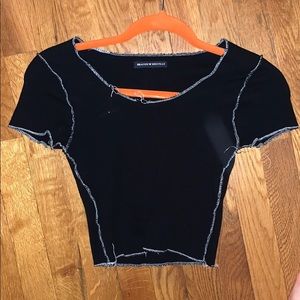 Brandy Melville Black Crop Top
